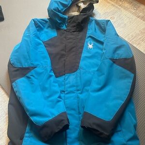Spyder Kids Blue and Black Jacket